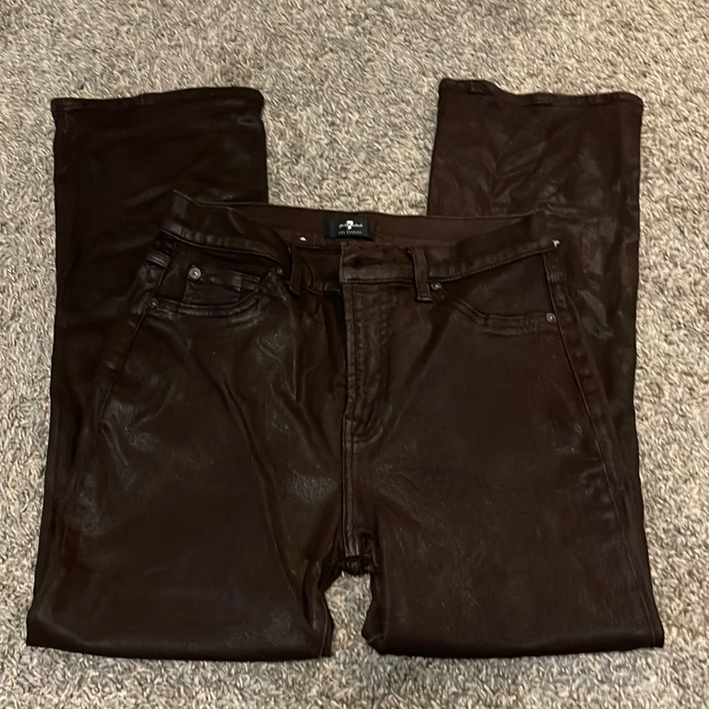 7s Waxed Straight Jean